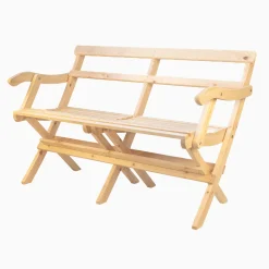 Trädgårdssoffa med armstöd