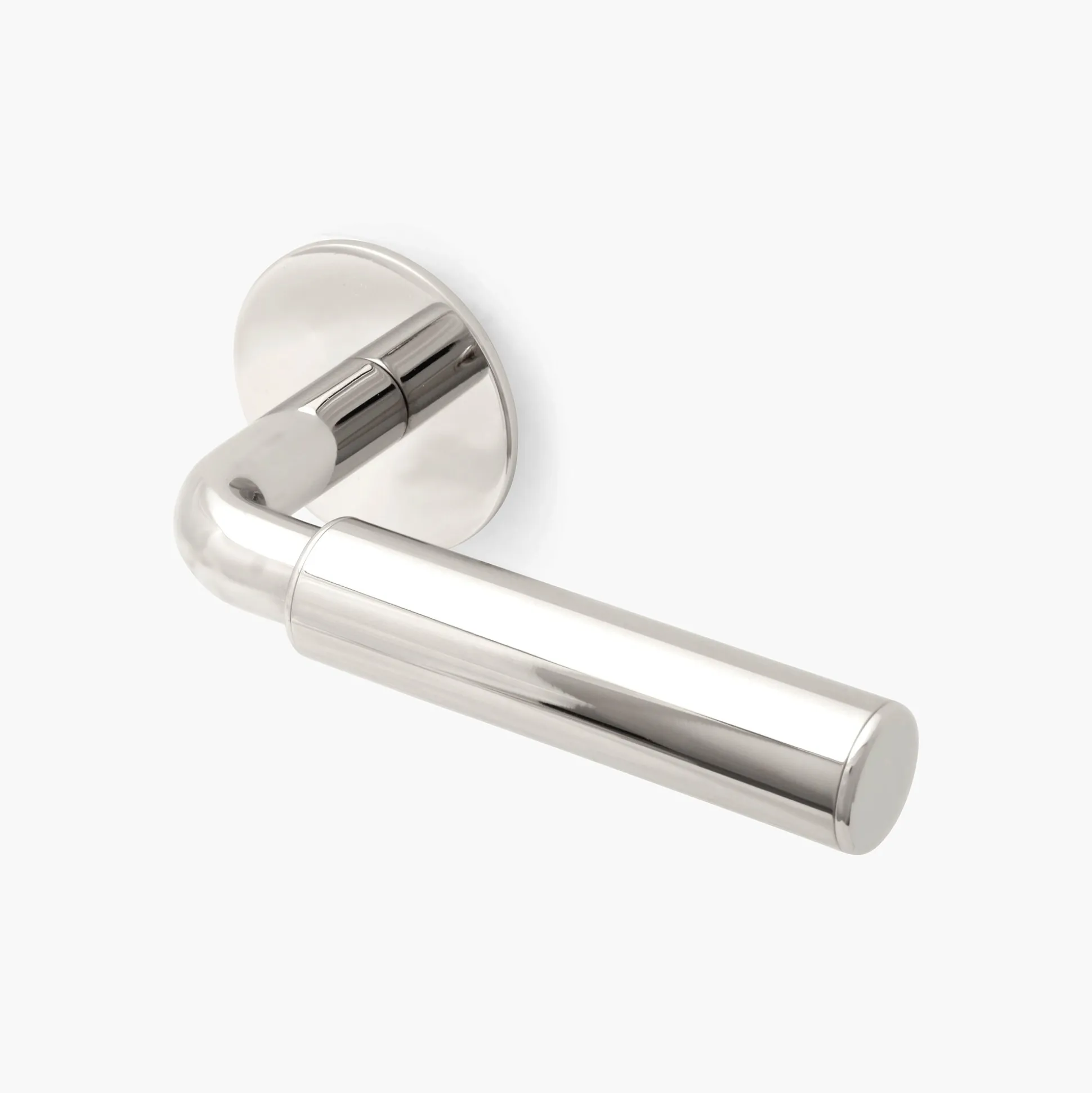 Trycke Ture Byggfabriken förnicklad mässing cylinderskylt