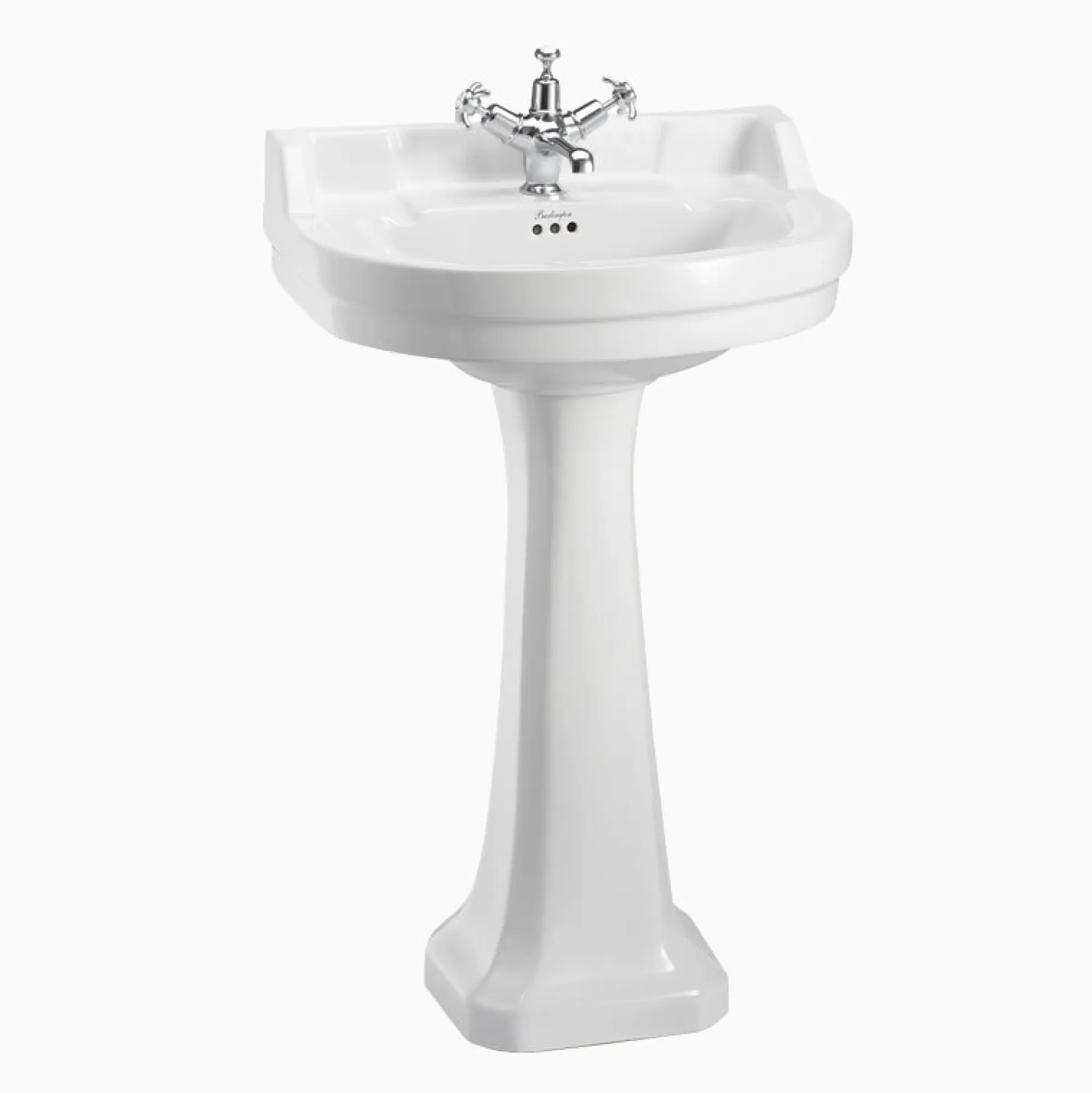 Tvättställ Edwardian med pelare 2 hål