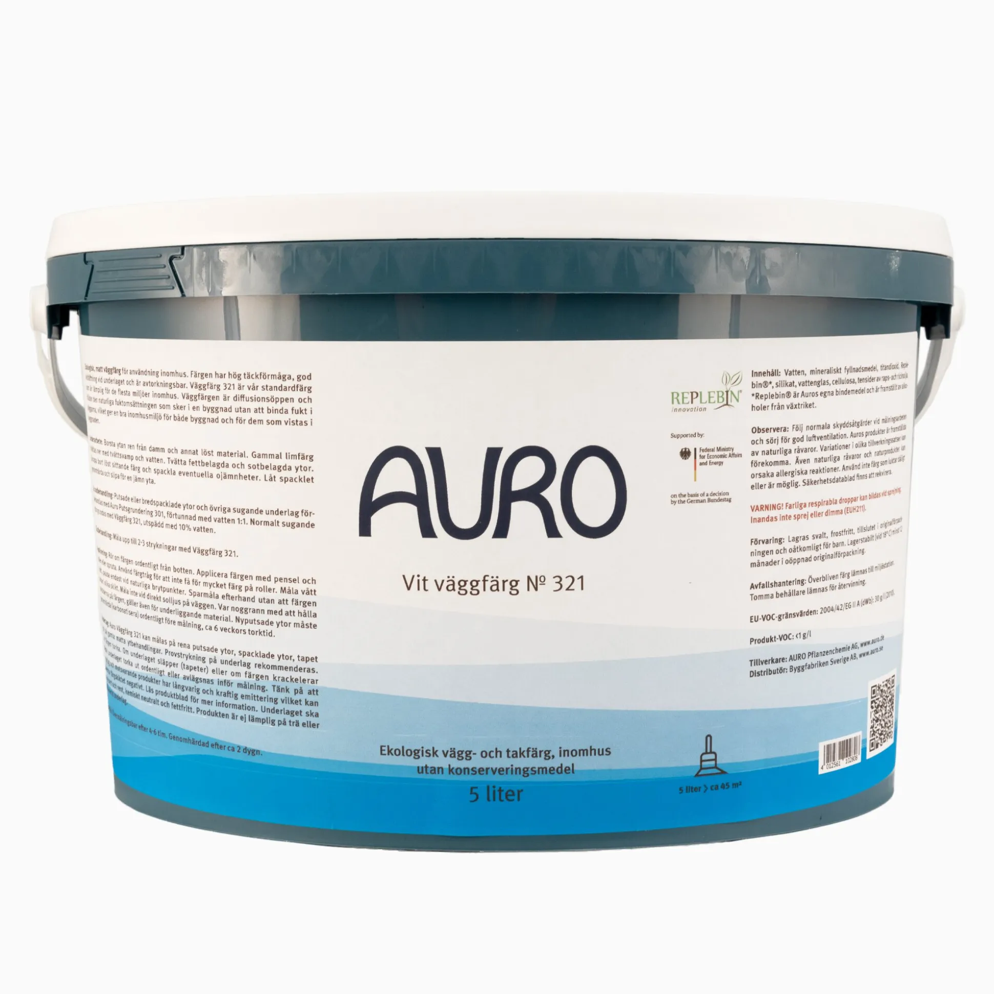 Väggfärg Auro Vit 1 liter