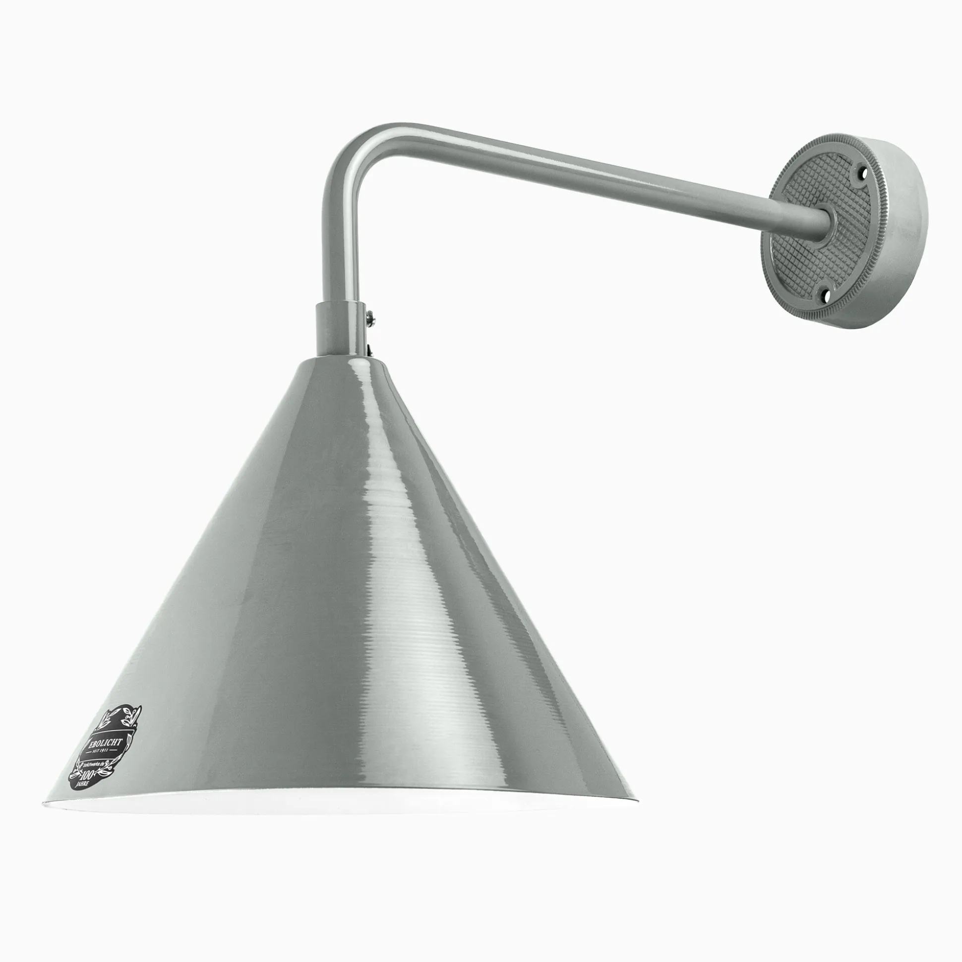Vägglampa Zwickau 200 mm cementgrå