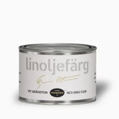 Vit Gräddton linoljefärg provburk